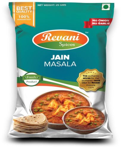 25 Gm Revani Spices Jain Masala, Certification : FSSAI Certified, Packaging Type : Plastic Pouch For Cooking