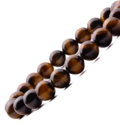 Polished Tiger Eye Stone Bracelet For Wear In Hand Strength, Courage Confidence