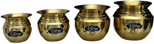 Polished Paras Brass Lota, Packaging Type : Golden