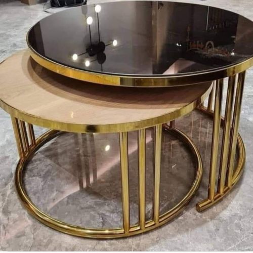 Polished Wood coffee table Small, Packaging Type : Brown, Black