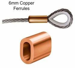 Plain 6 Mm Copper Ferrules for Electrical