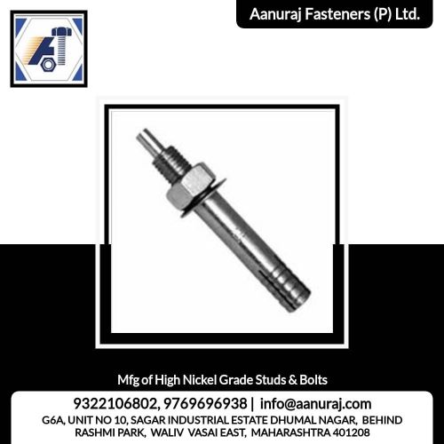 Polished Aluminium anchor fasteners, Head Shape : Hex Head