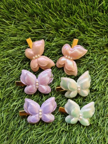 Butterfly Hair Clips, Color : Multicolor Free Size