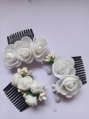  Form Sheet Comb clip (White) for Hair Use