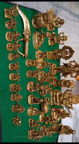 Non Printed Polished Brass Statues, Packaging Type : Golden