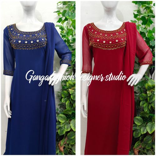 Designer Kurtis, Color : Blue