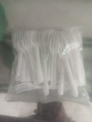 Plain Disposable Plastic Fork Multisize, Packaging Type : White