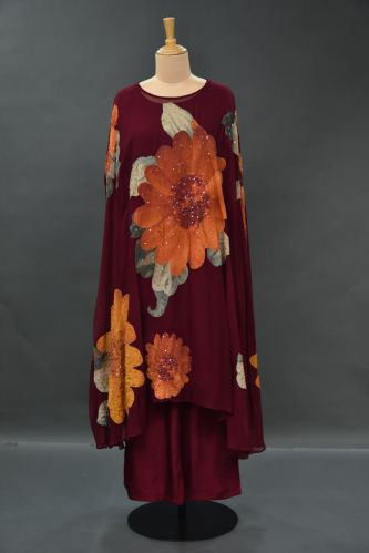 Printed Woolen Poncho, Packaging Type : Multicolor