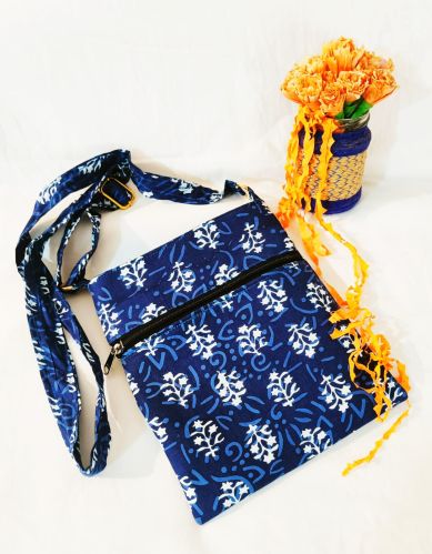 Cotton sling bag 10x8 inches, Brand Name : Falguni