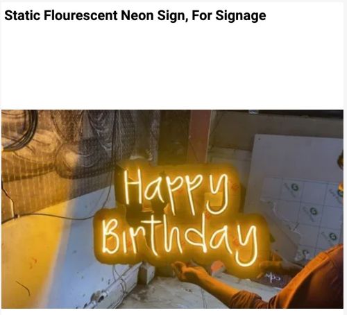 Neon sign board Multisizes, Packaging Type : Multicolor