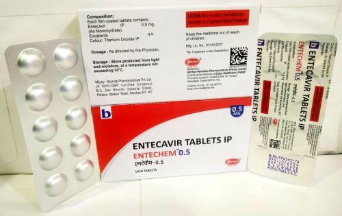 Entechem 0.5 Entecavir Tablets, Form : Oral