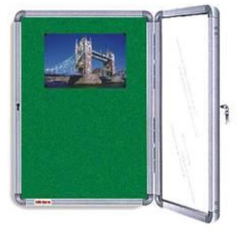 Felt Notice Board With Cover, Color : Green For School, Office, College