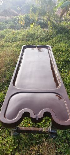 AYUSHJYOTHI Fibre Dhroni Massage Table FRP, Color : Brown, Drack Brown /cofee Brown, Weight : 60 Kgs