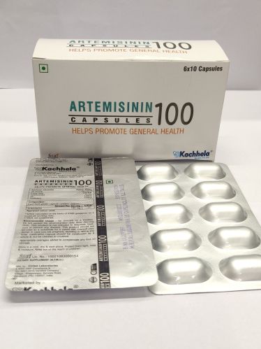 Artemisinin Capsules 100 Mg, Packaging Size : 6*10, Packaging Type : Strip