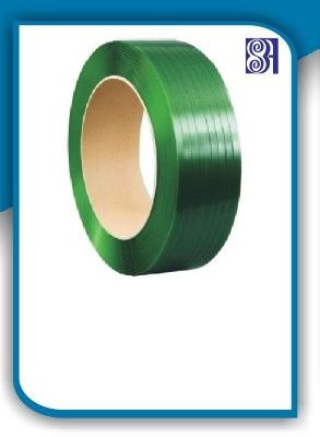 Plain Polyester Strapping Rolls, Color : Green, Technics : Machine Made For Packaging