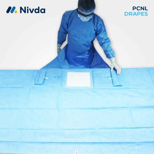 Advin Plain Non-Woven PCNL Drapes Surgical Drapes For Hospital