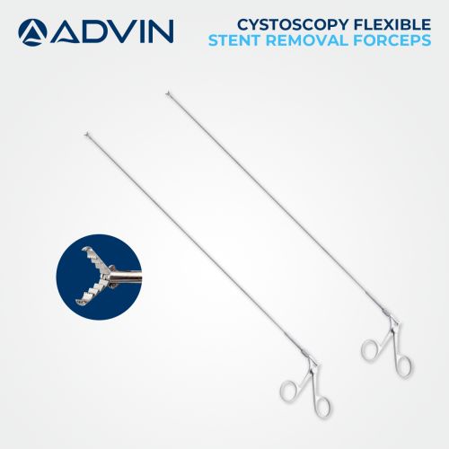 Polished Stainless Steel Stent Removing Forceps Cystoscope For Hospital, Clinic