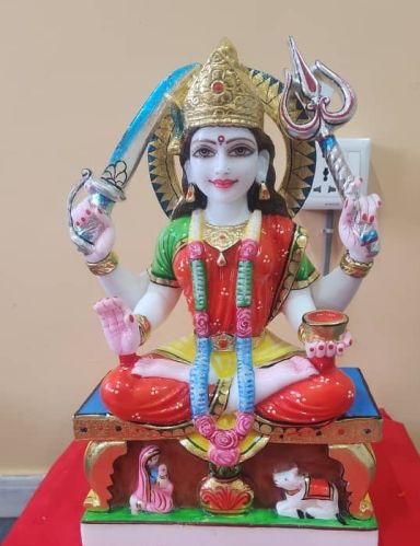Marble Santoshi Mata Moorti for Home & Temple