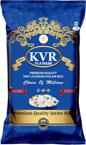 Hmt Platinum Lachkari Kolam Rice, Packaging Type : PP Bags For Human Consumption