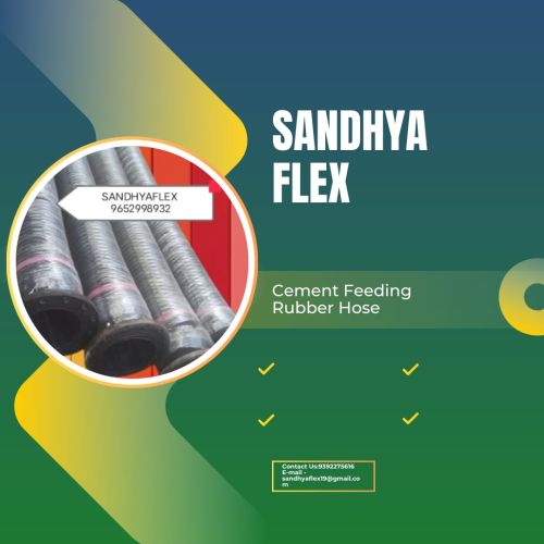 Sandhyaflex PVC Coated Cement Grouting Rubber Hose, Color : Black