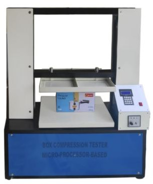 Automatic Mild Steel Box Compression Tester, Color : Off White Blue