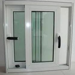 Vertical Sliding Glass Window, Frame Material : Aluminium