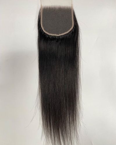 Human Hair Hd Transparent Lace Closures, Color : Black For Parlour, Personal