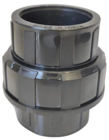 Polished PP Union Pipe Fitting, Color : Black, Certification : Isi Certified