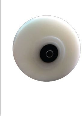 Polished Plastic Ppcp Trolley Wheel, Color : White, Width : 20-30mm