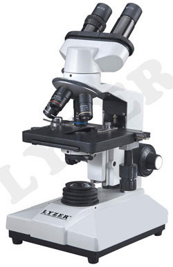 LYZER LED Aluminium Electricity Binocular Microscope, Color : White