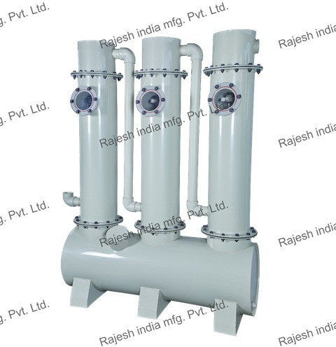 White 380V Semi Automatic Electric Three Tower Scrubber, For Industrial Use