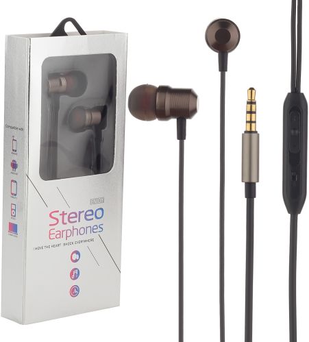 Plastic Mobile Stereo Earphone Yx 003, Packaging Type : Black