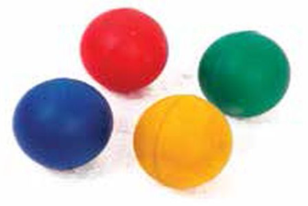 Bisco Sponge Rubber Ball, Color : Multicolor, Hardness : Soft, Packaging Type : Paper Box