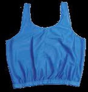 Bisco Plain Polyester Sleeveless Training Mesh Bib, Color : Blue All Sizes
