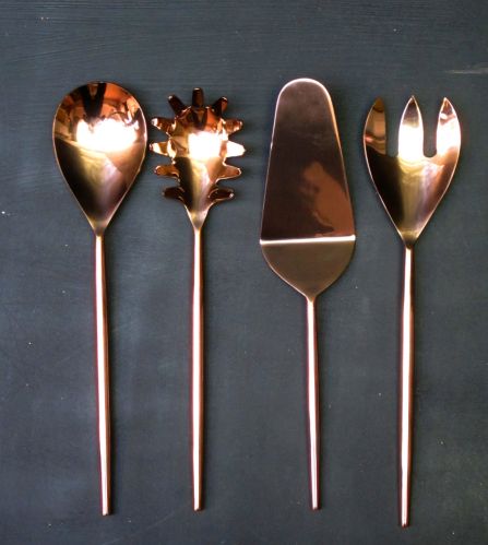 Copper Cutlery Set For Restaurant