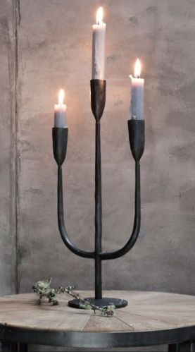 Powder Coated Plain IRON CANDLE HOLDER, Technique : Handmade