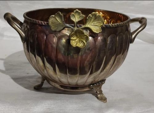 Brass Polished Dotted DESIGN COLLECTION Planter Pot, Color : Brown