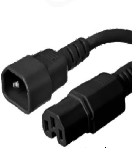3 Pin Black Computer Link Cord For Electrical Industry
