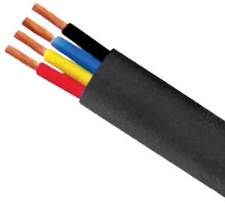 4 Core PVC Submersible Cable, Inner Material : Copper, Length : 100mtr For Electrical Appliance