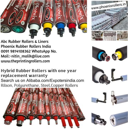 Ryobi 754 Printing Machine Rubber Rollers Set