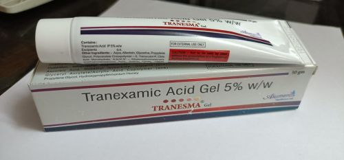 Tranexamic Acid Gel 5 % W/w, Grade Standard : Vail, Packaging Type : Box