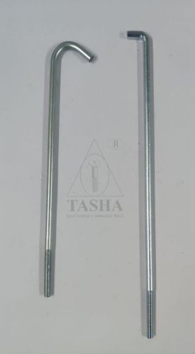 Tasha Stainless Steel Polished J Bolt, Color : Shiny Silver For Automobiles, Automotive Industry, Fittings