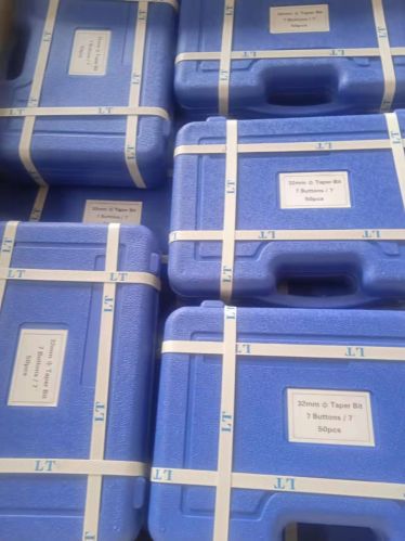 LT Hydraulic Tapered Button Drill Bit, Color : Black