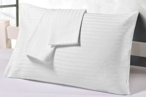 Premium Cotton White Stripe Pillow Cover 21*31 Inch