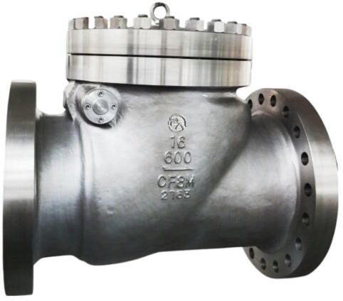Stainless Steel Swing Check Valves, Color : Silver Grey For Water Fitting