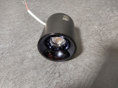 Aluminum Casting Cylinder Cob LED Light, Color : Black/White Body