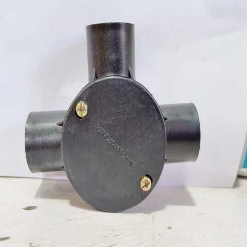 PVC Three Way Grey Junction Box Standard For Electrical Fitting