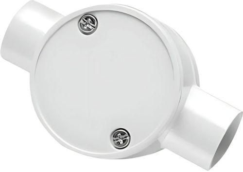 PVC Two Way White Junction Box Standard For Electrical Fitting