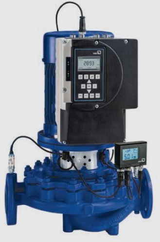 Etaline With VFD Mounted Motor Vertical Inline Pump