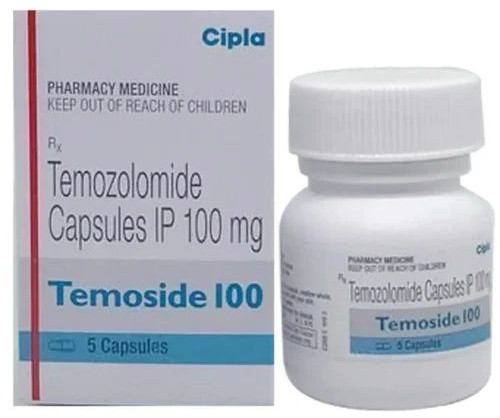 Temozolomide Capsules IP 100mg, Packaging Type : Box, Prescription : Prescription